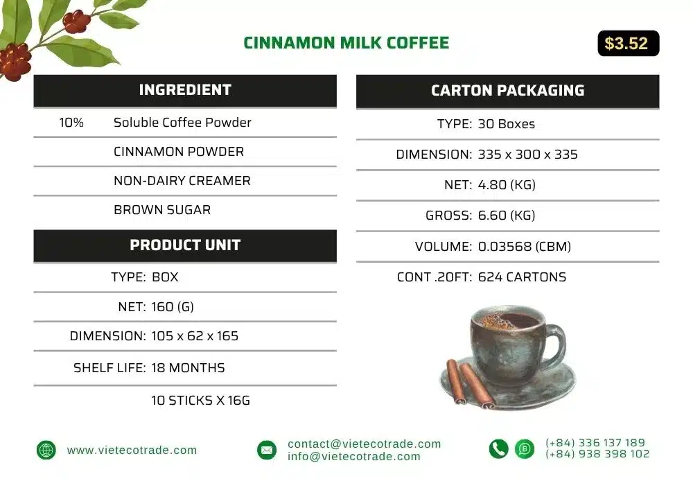 CINNAMON MILK COFFEE CINNAMON MILK COFFEE