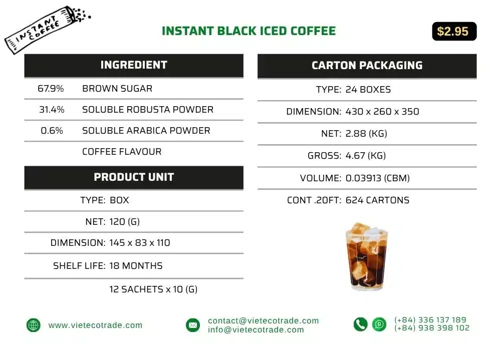 INSTANT BLACK ICED COFFEE INSTANT BLACK ICED COFFEE