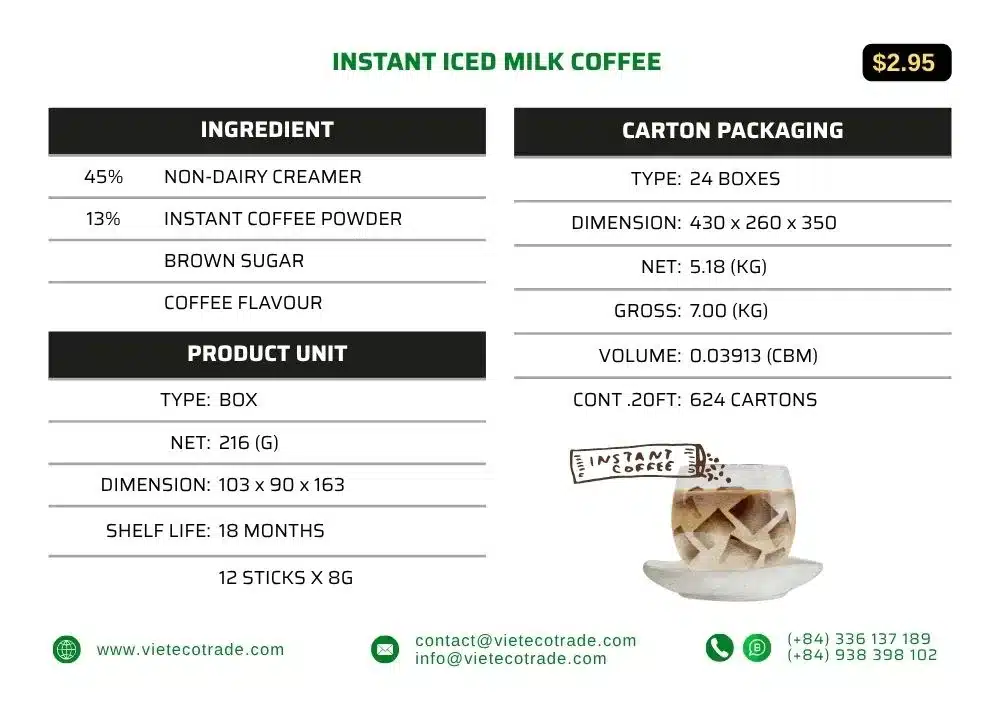 INSTANT ICED MILK COFFEE INSTANT ICED MILK COFFEE